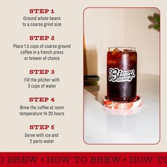 Organic Cold Brew Coffee | Smooth & Sweet Blend | Whole Bean Coffee | Medium …