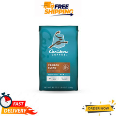 Caribou Coffee Whole Bean Caribou Blend 40 oz – Smooth & Balanced Roast
