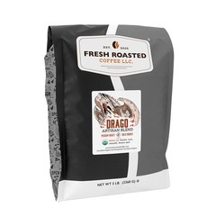 , Organic Drago Café Blend | USDA, Kosher | Medium Roast 5 lb (80 oz) Whole Bean