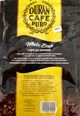 Café Duran Best Panama Whole Roasted Coffee Beans 360Gr (12.7Oz) Freshly Importe