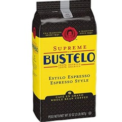 Supreme By Bustelo Espresso Style Dark Roast 100% Arabica Coffee Beans 32oz-2lb