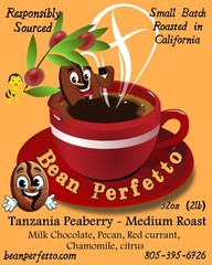 2 lb TANZANIA PEABERRY PLUS WASHED Fresh Roasted Coffee Whole Bean