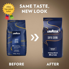 Super Crema Whole Bean Coffee Medium Espresso Roast Arabica and Robusta Blend