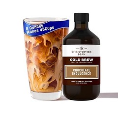 Christopher Bean Chocolate Indulgence Cold Brew Coffee Bottle-100% Arabica Beans
