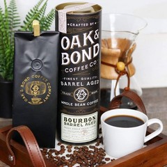 Signature Bourbon Barrel Aged Coffee – 10oz Brazilian Medium Roast Elegance