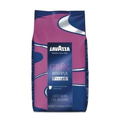 Lavazza Gran Riserva Whole Bean Coffee, Dark and Bold, 2.2 lb Bag, 4/Pack