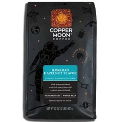 Copper Moon Hawaiian Hazelnut Blend Medium Roast Whole Bean Coffee – 32oz