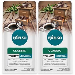 EXCELSO Indonesia Coffee Classic 200g Pack of 2 Whole Beans or Ground Coffee