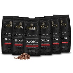 Gold Coffee Co. Kanaloa Premium House Blend Medium Roast Whole Bean 100% Arabica