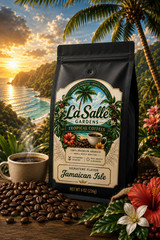 Jamaican Isle Arabica Whole Bean Coffee 8 oz. Natural & Artificial Flavoring USA