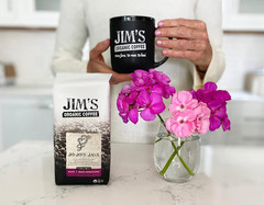 Jim’s Organic Coffee Jo-Jo’s Java Blend Whole Bean 5lb Medium Light Roast