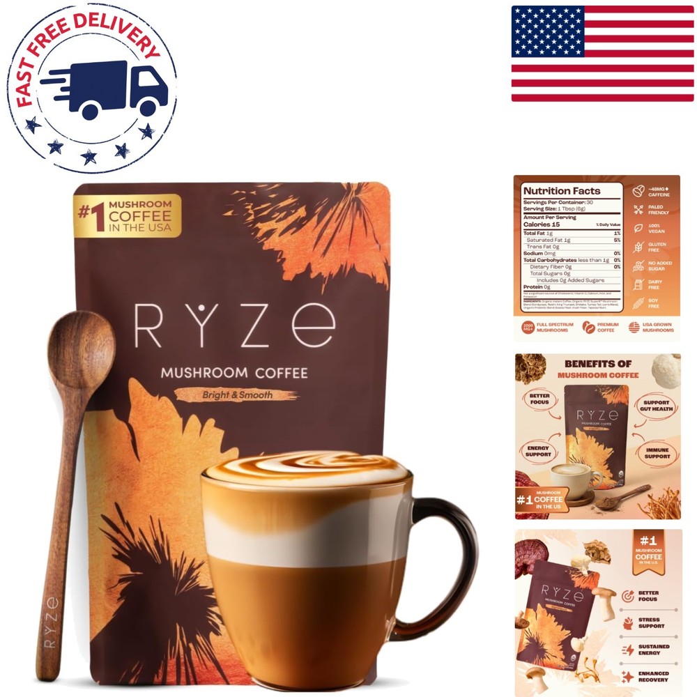 Medium Roast Mushroom Coffee Starter Kit – Gluten-Free & Friendly