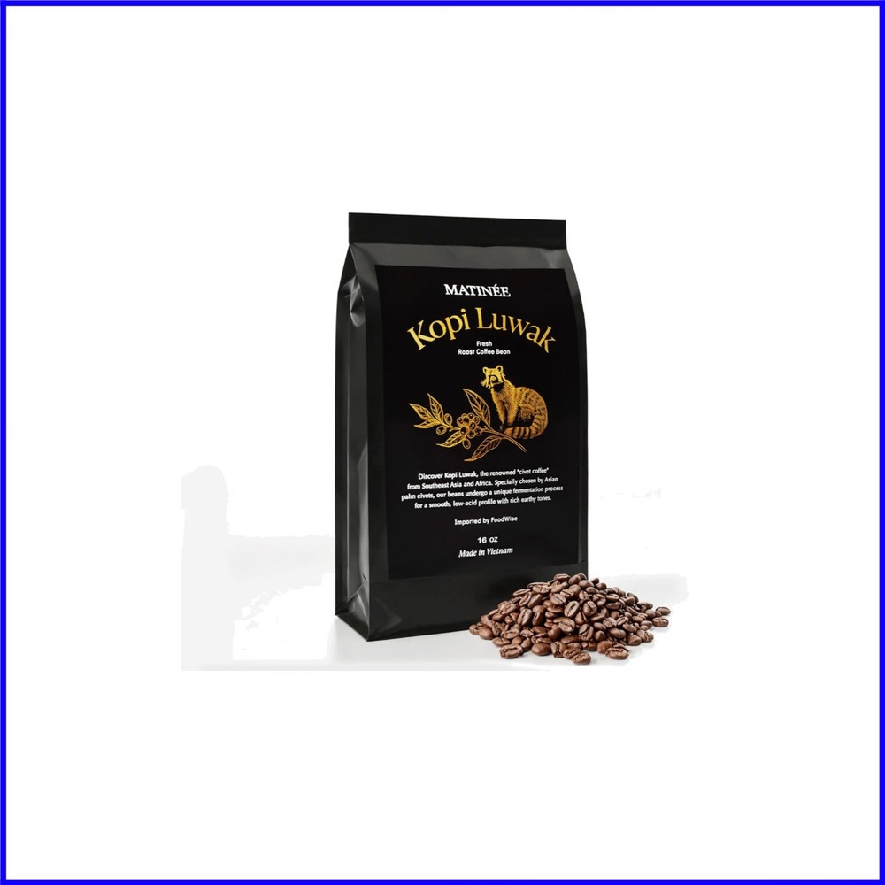 Indulge in Wild Kopi Luwak Coffee Beans – Medium Roast, Unique Flavor Profile-^