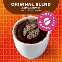 Dunkin Original Blend Whole Bean Coffee 18 Ounce Pack of 6 Medium Roast