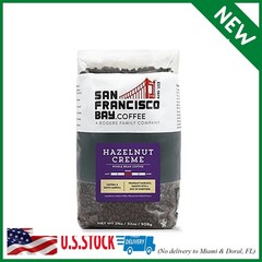 San Francisco Bay Coffee – Flavored Medium Roast Whole Bean Coffee – Hazelnut Cr