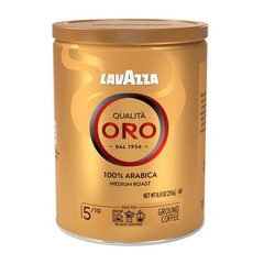 Lavazza Qualità Oro Ground Coffee, Medium Roast, 100% 8.82 Ounce (Pack of 4)