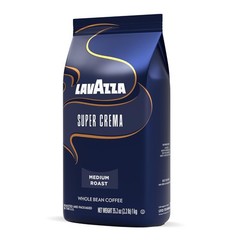 Gourmet Super Crema Whole Bean Coffee – 2.2 lb Medium Roast for Espresso Lovers