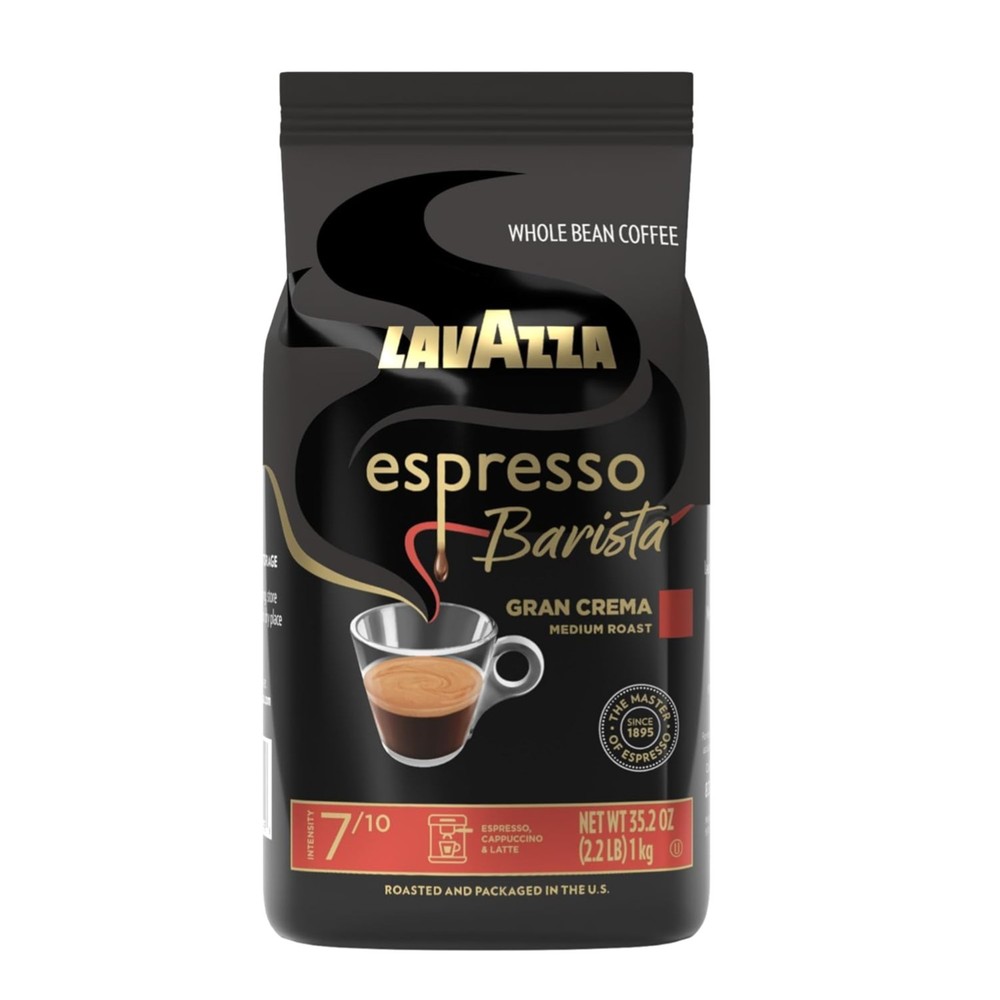 Whole Bean Espresso Coffee Blend 2.2lb Medium Roast Rich Dark Chocolate