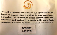 TWO BROTHERS COFFEE ROATERS BREWHOUSE BLEND 12oz Whole Bean