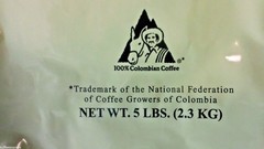 BRICKHOUSE 100% COLOMBIAN FRESH ROASTED COFFEE BEANS 2 BAGS 5 LBS EA