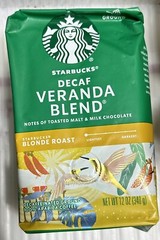 2 Bag Starbucks DECAF Veranda Blend Blonde Roast Ground Coffee 12oz BB 111/2024