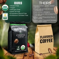 The Bean Organic Coffee Company Aloha Bean (Hawaiian Hazelnut), Medium Roast,…