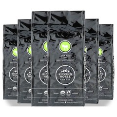 Kick Ass Dark Roast Whole Bean Coffee Kicking Horse 10 Oz Organic 6 Pack