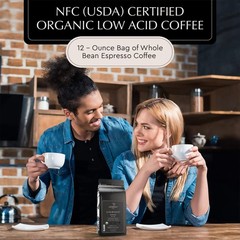 Lifeboost Organic Espresso Whole Bean Coffee – Low Acid Espresso Coffee, Non-…