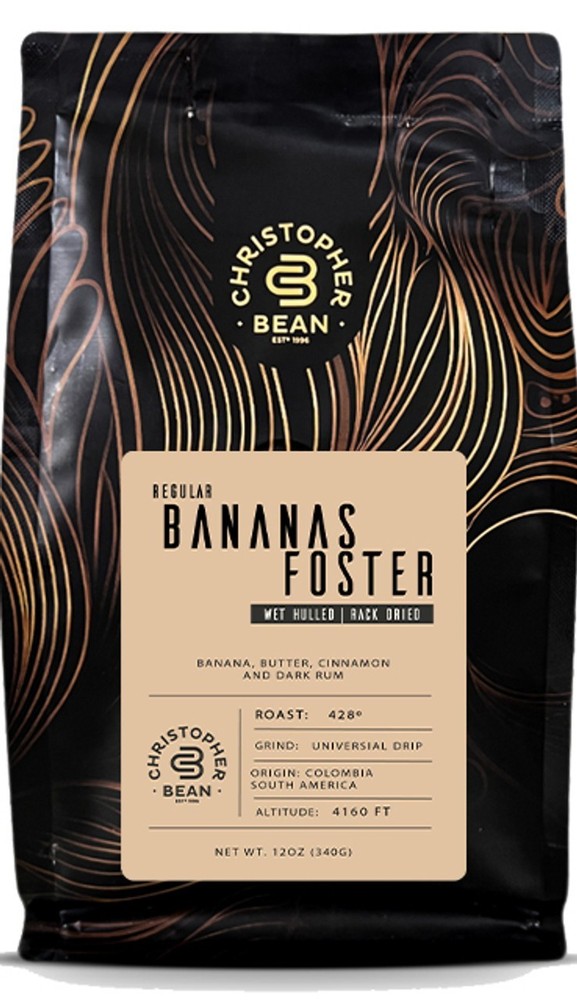Christopher Bean Coffee Bananas Foster Flavored Bag Coffee
