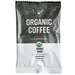Crown Beverages Organic Donut Shop Coffee Packet 2.5 oz. – 24/Pieces