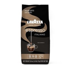 Lavazza Espresso Italiano Ground Coffee, 100% Arabica, 20 Oz Soft Bag, Espres…