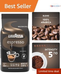 Espresso Whole Bean Coffee Medium Roast 100% Arabica 2.2 lb Gourmet Blend