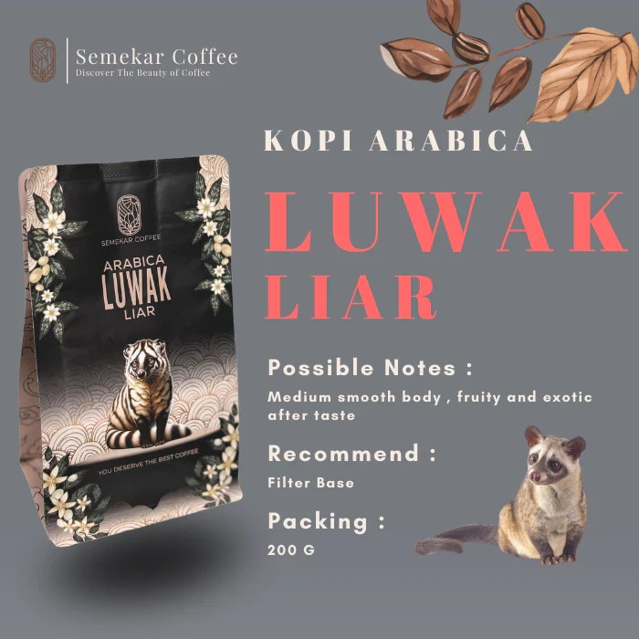 Semekar Coffee – Wild Civet Arabica Coffee Beans & Ground