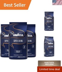 Italian “Super Crema” Espresso Whole Bean Value Pack 3 x 2.2 lb bags