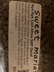 sweet mariahs 5 pounds/ decaf nye nye west africa coffee beans 5 pound