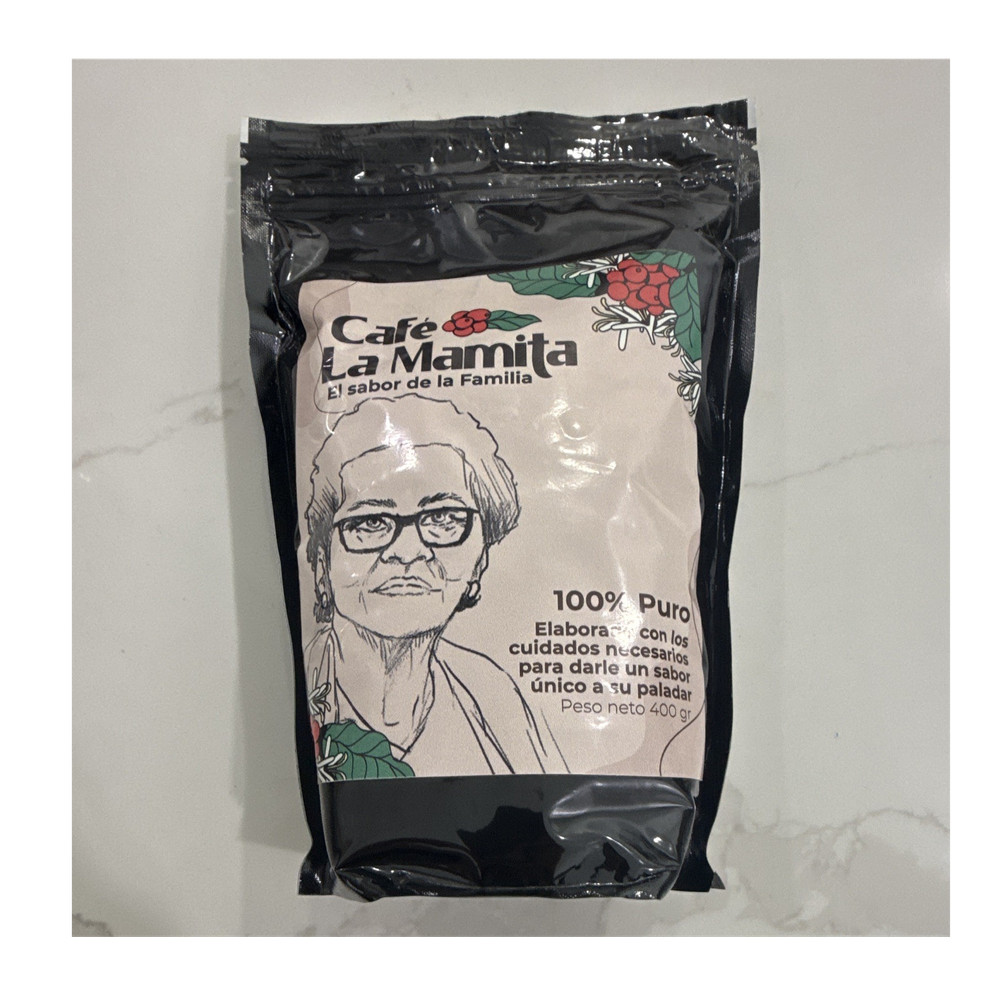 Café La Mamita 100% Pure Grinned Coffee Beans, Medium Roast, 400 g, Nicaragua