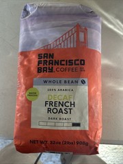 San Francisco Bay Coffee Whole Bean Decaf Fresh Roast Coffee 2lbs
