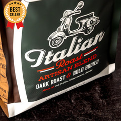 Italian Roast Whole Bean Coffee Dark Roast Kosher 5 lb 80 oz Bulk