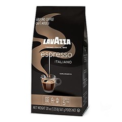 Espresso Italiano Ground Coffee, 100% Arabica, 20 Oz Soft Bag, Espresso Itali…