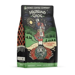 Highland Grog, Butterscotch Caramel Flavored Coffee, Medium Roast Low Acid Ar…