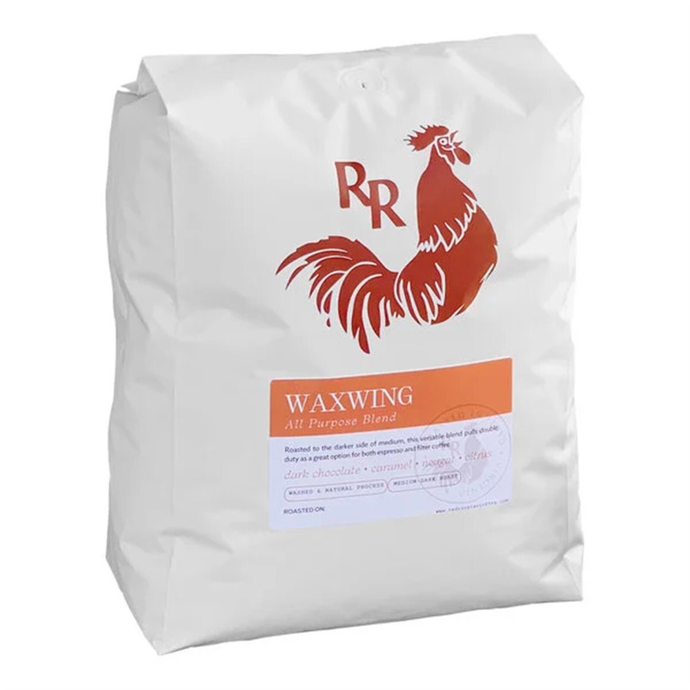 Red Rooster Waxwing All-Purpose Blend Whole Bean Coffee 5 lb. WS-110RRWAXW5LB