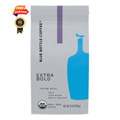 Blue Bottle Coffee, Dark Roast Whole Bean Organic 12 Ounce (Pack of 1)