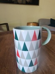RARE 2017 Starbucks Holiday Christmas Tree Triangle Coffee Cup Tea Mug 12oz