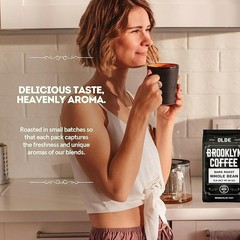 Whole Bean Coffee – Classic Dark Roast 5lb, Bold & Smooth, Freshly Roasted NYC