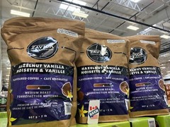 QTY:3), Zavida Hazelnut Vanilla Whole Bean Coffee, 907 g/ 2 LB