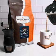 Blackbeard’s Revenge Medium Roast Whole Bean Coffee, 5 lb, Kosher