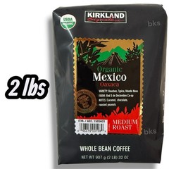 Kirkland Signature Organic Mexico Med. Roast Whole Bean Coffee Single Origin 2lb