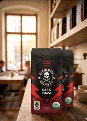 2 PK – Death Wish Coffee, Organic and Fair Trade Dark Roast Ground Coffee, 16 oz