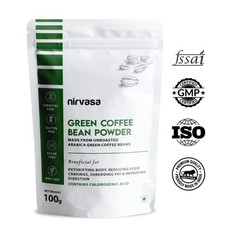 Neuherbs Unroasted Arabica Green Coffee Beans Powder With Chlorogenic Acid -100g