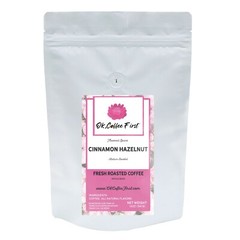 Cinnamon Hazelnut Flavored Coffee Medium Roast Whole Bean Fresh Roasted 12 oz
